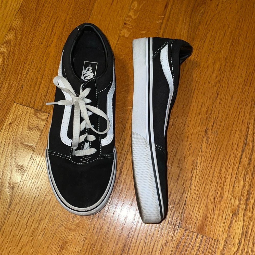 Black Vans Youth 6